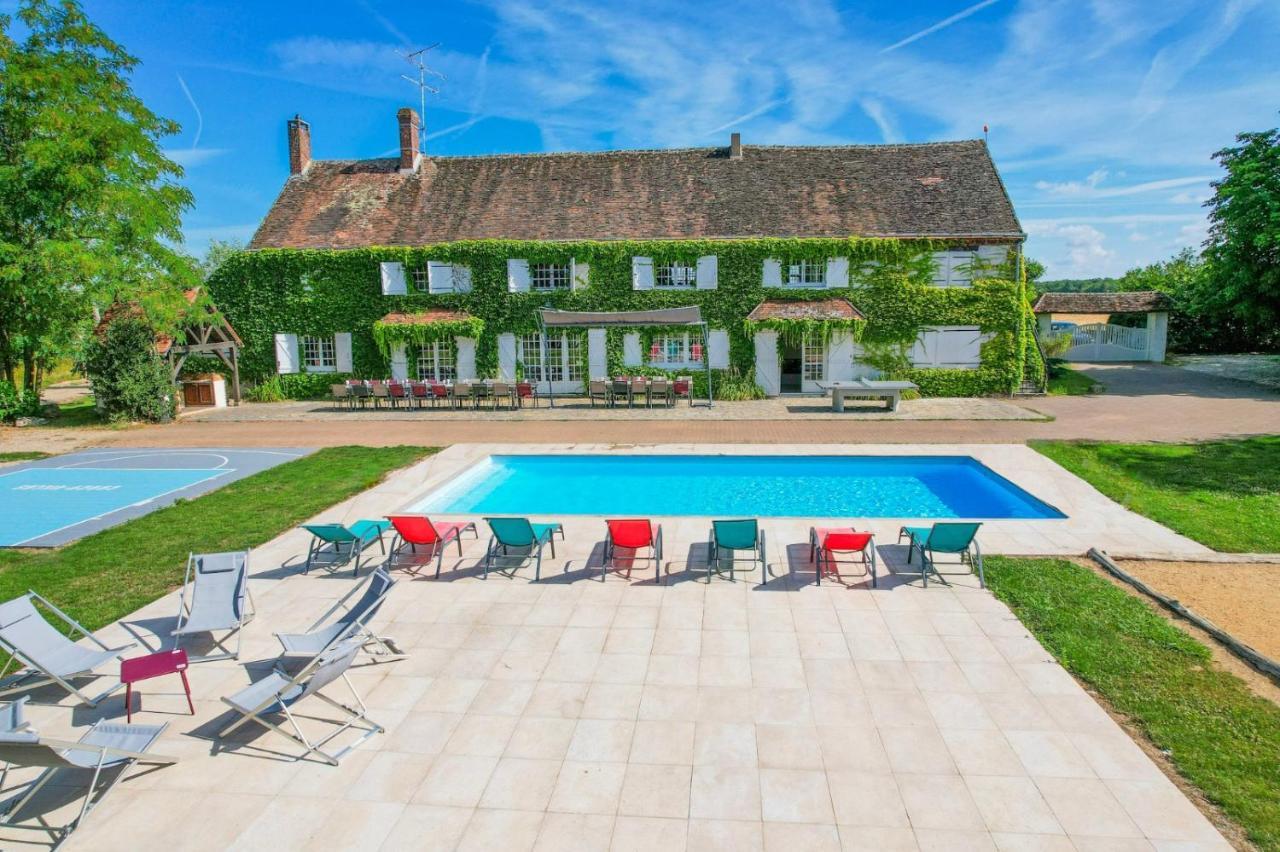Crazy Villa Etisseaux 45 - Heated Pool - Volley Court - 1H30 Paris - 45P Saint-Maurice-sur-Aveyron Exterior foto